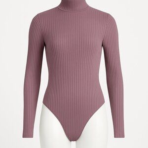 NWOT Prime Cut Mauve Ribbed Shaping Bodysuit